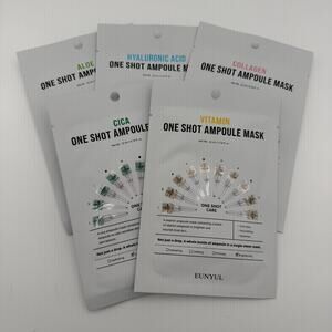 EUNYUL Ampoule Mask One Shot Skincare Collagen Vitamin Cica Hyaluronic 5 Pack